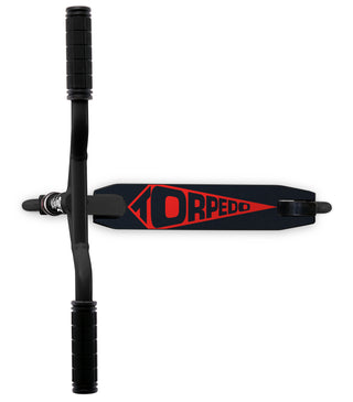 Street Surfing Stunt Kick Scooter Torpedo Black Core Red