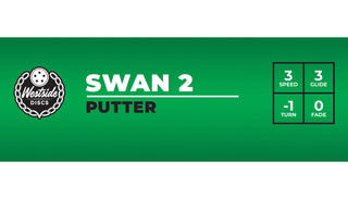 Westside Disc Golf BT Soft Swan 2 Putter 3/3/-1/0 Pink/Blue 175 grams
