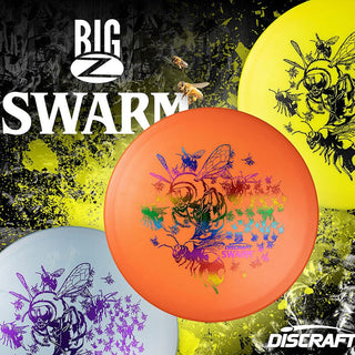 Discraft Disc Golf Big Z Swarm Midrange 5/3/0/4 Light Blue/Purple 177-180g
