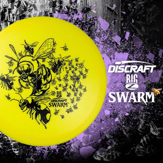 Discraft Disc Golf Big Z Swarm Midrange 5/3/0/4 Light Blue/Purple 177-180g