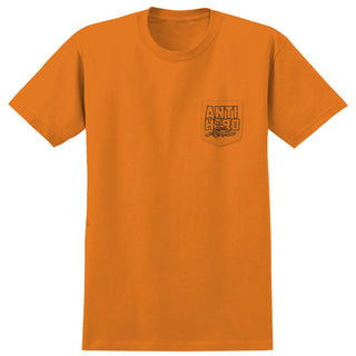 Anti Hero Skateboard Shirt Custom Pocket Tee Safety Orange 