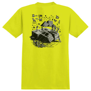 Anti Hero Skateboards Shirt Anti-Hiero Pocket Safety Green/Black/Grey Green