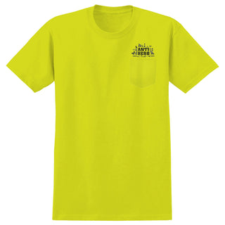 Anti Hero Skateboards Shirt Anti-Hiero Pocket Safety Green/Black/Grey Green