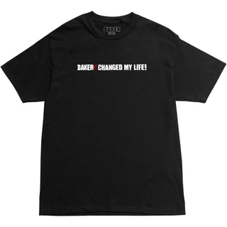 Baker Skateboards Shirt Baker 3 Changed My Life Black