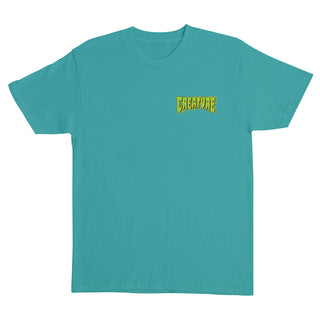Creature Skateboards Shirt Logo Spill Jade Dome