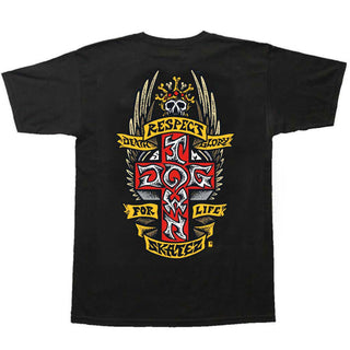 Dogtown Skateboard T-Shirt Respect Black