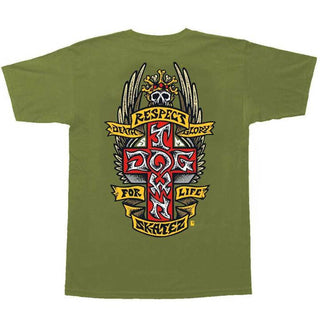 Dogtown Skateboard T-Shirt Respect Military Green