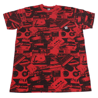 GLOBE Skate Shoes SHIRT SOUND SYSTEM CUSTOM RED Sz L
