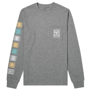 Habitat Skateboards Longsleeve Dot Gain Heather Grey