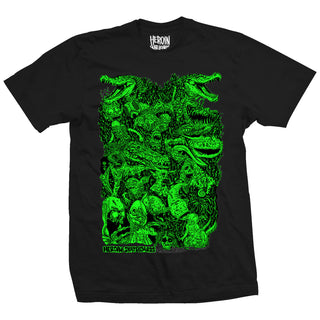 Heroin Skateboards Shirt Allegory of Fear Black