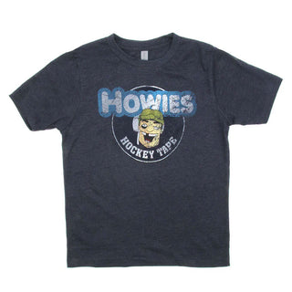 Howies Hockey Tape Shirt Kids Line Navy Youth Large