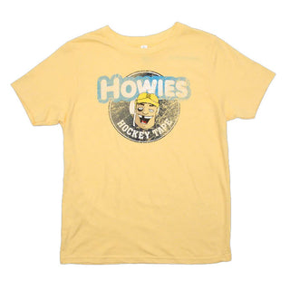 Howies Hockey Tape Shirt Kids Line Yellow Youth Large