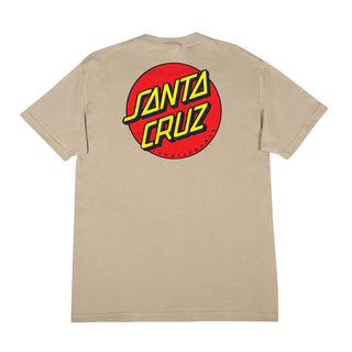 Santa Cruz Skateboards Shirt Classic Dot Sand