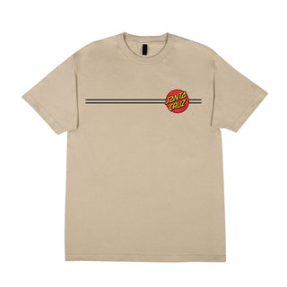 Santa Cruz Skateboards Shirt Classic Dot Sand
