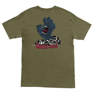 Santa Cruz Skateboards Shirt Kendall Grid Hand Military Green