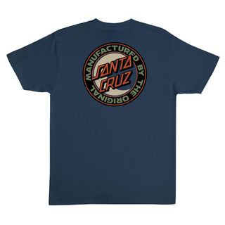 Santa Cruz Skateboards Shirt MFG Moon Dot Blue Dusk