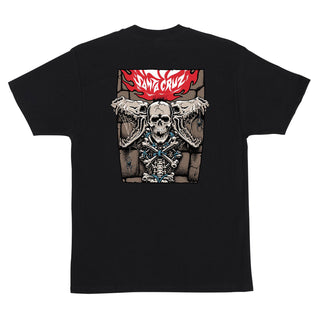 Santa Cruz Skateboards Shirt Pace Torch Center Black