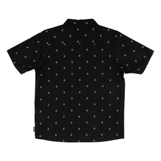 Santa Cruz Skateboards Shirt Screaming Fire Button Up Black