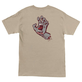 Santa Cruz Skateboards Shirt Screaming Hand Sand/Maroon/Grey