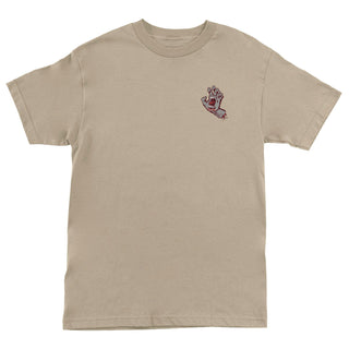 Santa Cruz Skateboards Shirt Screaming Hand Sand/Maroon/Grey