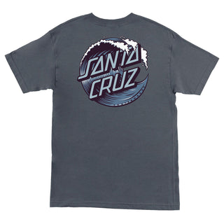 Santa Cruz Skateboards Shirt Wave Dot Charcoal/Chilled