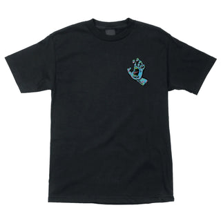 Santa Cruz Shirt Spiral Strip Hand  Black