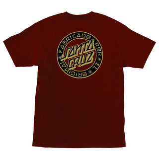 Santa Cruz Skateboards Shirt Loco Dot Burgundy