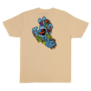 Santa Cruz Skateboards Shirt Roskopp Screaming Five Vegas Gold