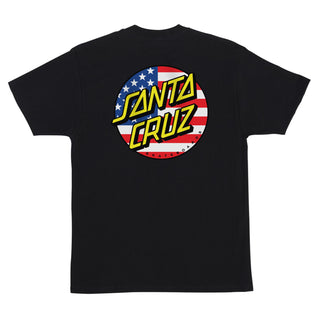 Santa Cruz Skateboards Shirt July 4th Dot V2 Black