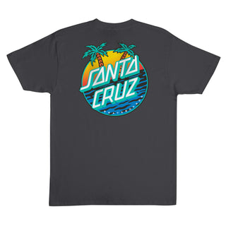 Santa Cruz Skateboards Shirt Retreat Dot Vintage Black