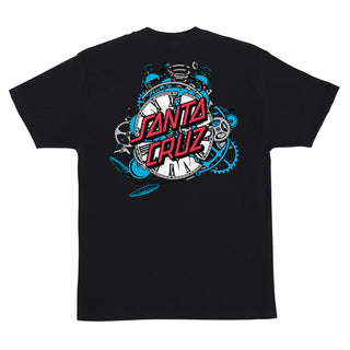 Santa Cruz Skateboards Shirt Grabke Exploding Dot Black
