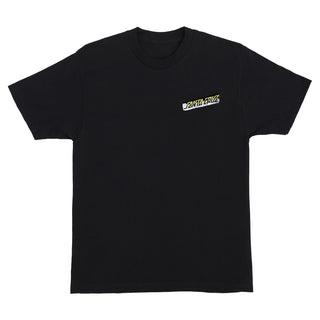 Santa Cruz Skateboards Shirt Damaged Hand Black
