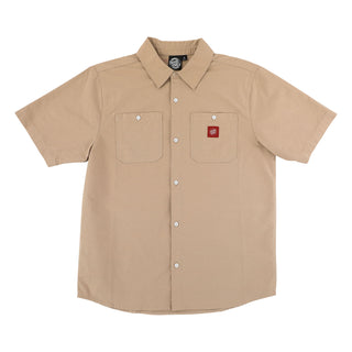 Santa Cruz Skateboards Shirt Opus Work Top Sand