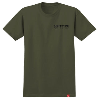 Spitfire Wheels Shirt Batwing Classic Military Green Green