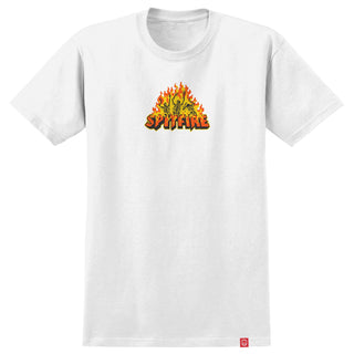 Spitfire Wheels Shirt Hellfire White White