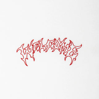 Welcome Skateboards Shirt Barb Ringer White/Red 