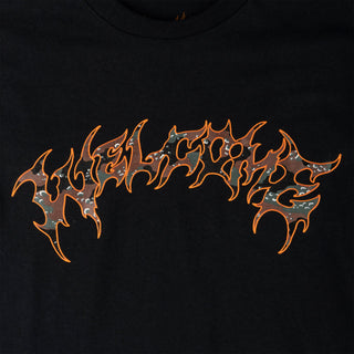 Welcome Skateboards Shirt Barb Fill Black/Camo 