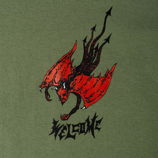 Welcome Skateboards Shirt Diver Military 