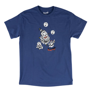 Welcome Skateboard T-Shirt Juggler Navy