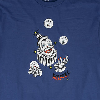 Welcome Skateboard T-Shirt Juggler Navy