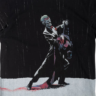 Welcome x Batman Skateboard T-Shirt Rain Dance All-Over Print Black