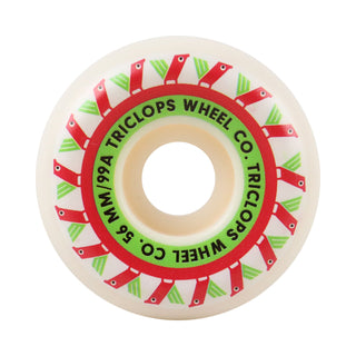 Triclops Skateboard Wheels 56mm Sniper 99A White
