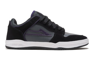 Lakai Skateboard Shoes Telford Low Black/Grey Suede