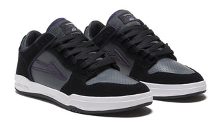 Lakai Skateboard Shoes Telford Low Black/Grey Suede
