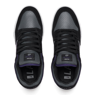 Lakai Skateboard Shoes Telford Low Black/Grey Suede