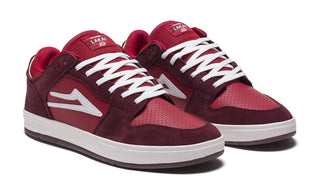 Lakai Skateboard Shoes Telford Low Burgundy/Cardinal Suede