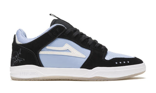 Lakai Skateboard Shoes Telford Low X Fourstar Light Blue/Black Suede