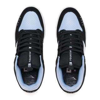 Lakai Skateboard Shoes Telford Low X Fourstar Light Blue/Black Suede