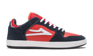 Lakai Shoes Telford Low Navy/Flame Suede Mens