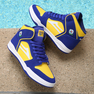 Lakai Skateboard Shoes Telford X Pacifico Blue/Yellow Suede